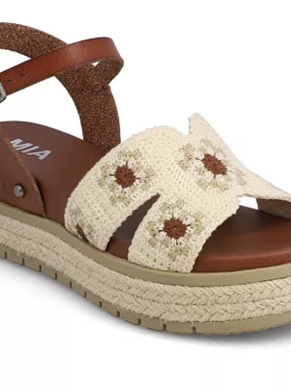 MIA Women's Keva Flatform Round Toe Sandals (CCB BONCRO)